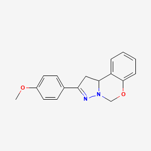 molecular formula C17H16N2O2 B12031832 2-(4-Methoxyphenyl)-1,10B-dihydropyrazolo(1,5-C)(1,3)benzoxazine 