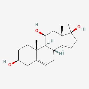 molecular formula C20H32O3 B1203184 17-Methylandrost-5-ene-3beta,11beta,17beta-triol CAS No. 5446-39-9
