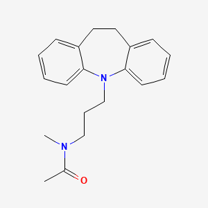 molecular formula C20H24N2O B1203194 N-[3-(10,11-Dihydro-5H-dibenzo[b,f]azepin-5-yl)propyl]-N-methylacetamide CAS No. 23047-26-9