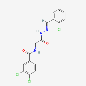 3,4-Dichloro-N-(2-(2-(2-chlorobenzylidene)hydrazino)-2-oxoethyl)benzamide