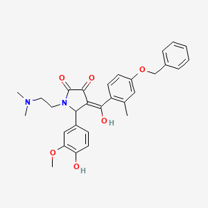 4-[4-(Benzyloxy)-2-methylbenzoyl]-1-[2-(dimethylamino)ethyl]-3-hydroxy-5-(4-hydroxy-3-methoxyphenyl)-1,5-dihydro-2H-pyrrol-2-one