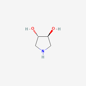 molecular formula C4H9NO2 B1203203 (3S,4S)-pyrrolidine-3,4-diol CAS No. 90481-32-6