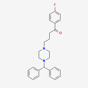 molecular formula C27H29FN2O B1203204 Dipfluzine CAS No. 89223-80-3