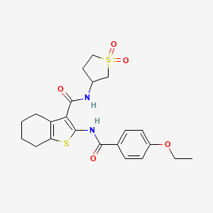 N-(1,1-dioxidotetrahydrothiophen-3-yl)-2-{[(4-ethoxyphenyl)carbonyl]amino}-4,5,6,7-tetrahydro-1-benzothiophene-3-carboxamide