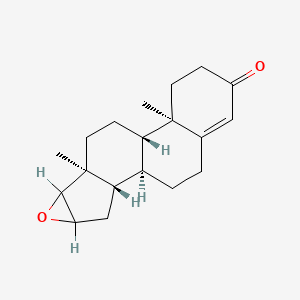 molecular formula C19H26O2 B1203208 16,17-Epoxy-4-androsten-3-one CAS No. 51067-43-7
