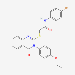 N-(4-bromophenyl)-2-{[3-(4-ethoxyphenyl)-4-oxo-3,4-dihydroquinazolin-2-yl]sulfanyl}acetamide