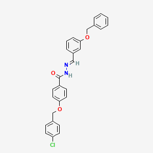 N'-(3-(Benzyloxy)benzylidene)-4-((4-chlorobenzyl)oxy)benzohydrazide