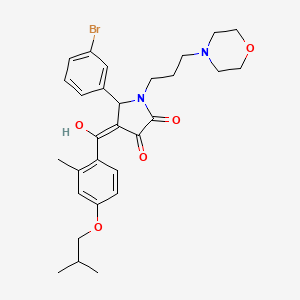 5-(3-Bromophenyl)-3-hydroxy-4-(4-isobutoxy-2-methylbenzoyl)-1-[3-(4-morpholinyl)propyl]-1,5-dihydro-2H-pyrrol-2-one