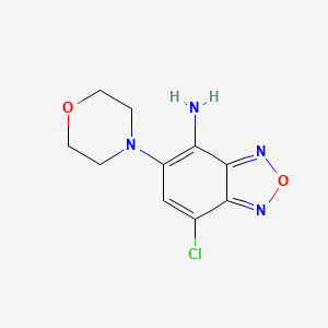 molecular formula C10H11ClN4O2 B1203216 7-Chloro-5-(4-morpholinyl)-2,1,3-benzoxadiazol-4-amine 