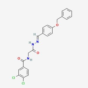 N-(2-(2-(4-(Benzyloxy)benzylidene)hydrazino)-2-oxoethyl)-3,4-dichlorobenzamide