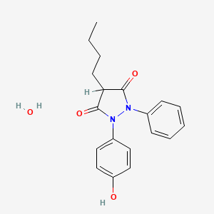 molecular formula C19H22N2O4 B1203218 Oxyphenbutazone hydrate CAS No. 7081-38-1