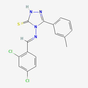 4-((2,4-Dichlorobenzylidene)amino)-5-(m-tolyl)-4H-1,2,4-triazole-3-thiol