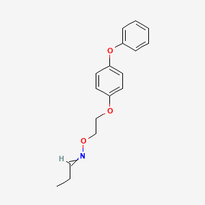 molecular formula C17H19NO3 B1203223 N-[2-(4-phenoxyphenoxy)ethoxy]propan-1-imine 