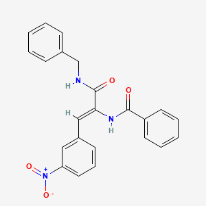 N-(1-((Benzylamino)carbonyl)-2-(3-nitrophenyl)vinyl)benzamide