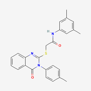 N-(3,5-dimethylphenyl)-2-{[3-(4-methylphenyl)-4-oxo-3,4-dihydroquinazolin-2-yl]sulfanyl}acetamide