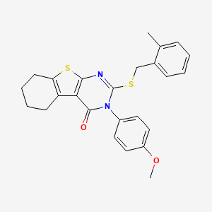 3-(4-methoxyphenyl)-2-[(2-methylbenzyl)sulfanyl]-5,6,7,8-tetrahydro[1]benzothieno[2,3-d]pyrimidin-4(3H)-one