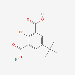 molecular formula C12H13BrO4 B1203260 1,3-Benzenedicarboxylic acid, 2-bromo-5-(1,1-dimethylethyl)- CAS No. 64395-03-5