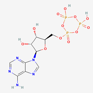 molecular formula C10H14N5O12P3 B1203262 Adenosine-5'-trimetaphosphate CAS No. 53355-60-5
