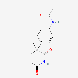 molecular formula C15H18N2O3 B1203267 2-(p-Acetamidophenyl)-2-ethylglutarimide CAS No. 38473-28-8