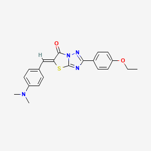 (5Z)-5-[4-(dimethylamino)benzylidene]-2-(4-ethoxyphenyl)[1,3]thiazolo[3,2-b][1,2,4]triazol-6(5H)-one