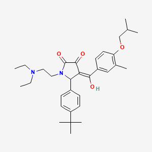 5-(4-tert-butylphenyl)-1-[2-(diethylamino)ethyl]-3-hydroxy-4-(4-isobutoxy-3-methylbenzoyl)-1,5-dihydro-2H-pyrrol-2-one