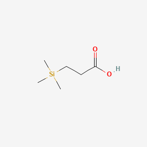 molecular formula C6H14O2Si B1203287 3-(三甲基甲硅烷基)丙酸 CAS No. 5683-30-7