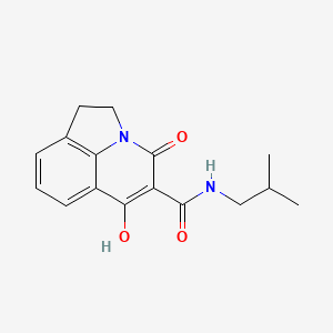 6-HO-N-Isobutyl-4-oxo-1,2-dihydro-4H-pyrrolo(3,2,1-IJ)quinoline-5-carboxamide