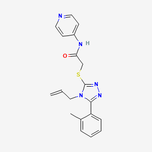 2-((4-Allyl-5-(o-tolyl)-4H-1,2,4-triazol-3-yl)thio)-N-(pyridin-4-yl)acetamide