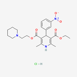 molecular formula C24H32ClN3O6 B1203319 Diperdipine hydrochloride CAS No. 149543-07-7