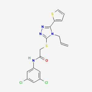 N-(3,5-dichlorophenyl)-2-{[4-(prop-2-en-1-yl)-5-(thiophen-2-yl)-4H-1,2,4-triazol-3-yl]sulfanyl}acetamide