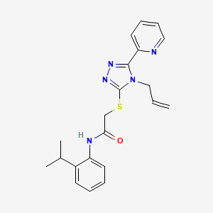 2-{[4-Allyl-5-(2-pyridinyl)-4H-1,2,4-triazol-3-YL]sulfanyl}-N-(2-isopropylphenyl)acetamide