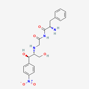 molecular formula C20H24N4O6 B1203330 2-(Phenylalanylglycyl)amino-3-(4-nitrophenyl)-1,3-propanediol CAS No. 93359-23-0