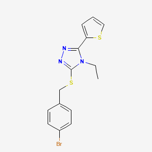 3-((4-Bromobenzyl)thio)-4-ethyl-5-(2-thienyl)-4H-1,2,4-triazole