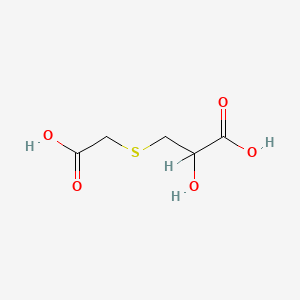 molecular formula C5H8O5S B1203338 3-Carboxymethylthiolactic acid CAS No. 68373-09-1