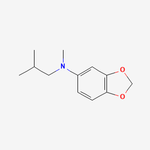 molecular formula C12H17NO2 B1203341 N-Methyl-3,4-methylenedioxyphenylisobutylamine CAS No. 108248-08-4