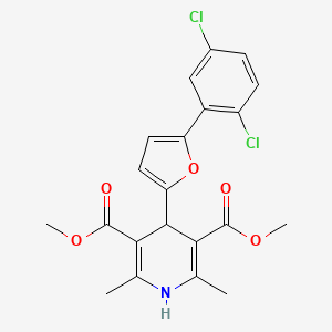 Dimethyl 4-[5-(2,5-dichlorophenyl)furan-2-yl]-2,6-dimethyl-1,4-dihydropyridine-3,5-dicarboxylate