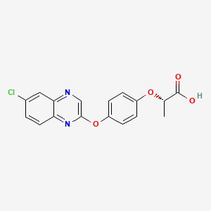 molecular formula C17H13ClN2O4 B1203349 (S)-奎唑草酯 CAS No. 100760-08-5
