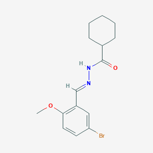 molecular formula C15H19BrN2O2 B12033649 N'-(5-Bromo-2-methoxybenzylidene)cyclohexanecarbohydrazide CAS No. 477734-19-3