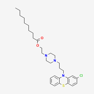 molecular formula C31H44ClN3O2S B1203372 癸酸哌苯那嗪 CAS No. 61120-81-8
