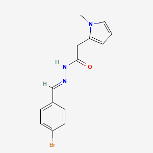 N'-(4-Bromobenzylidene)-2-(1-methyl-1H-pyrrol-2-YL)acetohydrazide