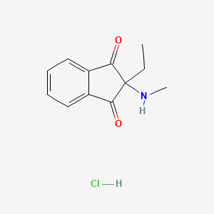 B1203374 2-Ethyl-2-(methylamino)-1,3-indandione hydrochloride CAS No. 23780-36-1