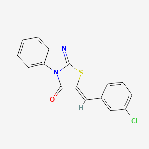 (2Z)-2-(3-chlorobenzylidene)[1,3]thiazolo[3,2-a]benzimidazol-3(2H)-one