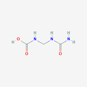 molecular formula C3H7N3O3 B1203381 N-(羧基氨甲基)脲 
