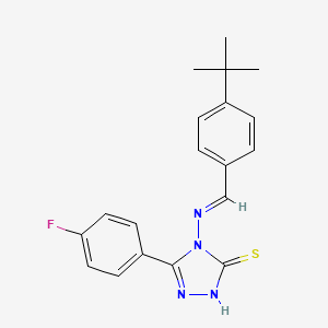 4-((4-Tert-butylbenzylidene)amino)-5-(4-fluorophenyl)-4H-1,2,4-triazole-3-thiol