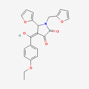 4-(4-ethoxybenzoyl)-5-(2-furyl)-1-(2-furylmethyl)-3-hydroxy-1,5-dihydro-2H-pyrrol-2-one