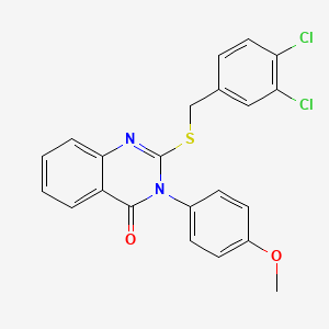 2-{[(3,4-Dichlorophenyl)methyl]sulfanyl}-3-(4-methoxyphenyl)-3,4-dihydroquinazolin-4-one