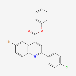 Phenyl 6-bromo-2-(4-chlorophenyl)quinoline-4-carboxylate