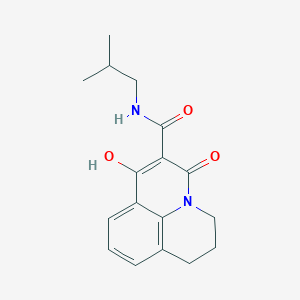 molecular formula C17H20N2O3 B12033893 7-hydroxy-N-isobutyl-5-oxo-2,3-dihydro-1H,5H-pyrido[3,2,1-ij]quinoline-6-carboxamide 