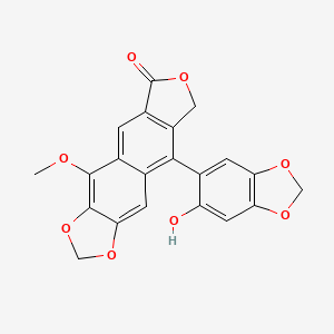 molecular formula C21H14O8 B1203396 前列腺素A CAS No. 73461-17-3