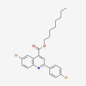 Octyl 6-bromo-2-(4-bromophenyl)quinoline-4-carboxylate